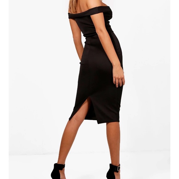 BOOHOO sweetheart off the shoulder midi dress - Picture 2 of 3